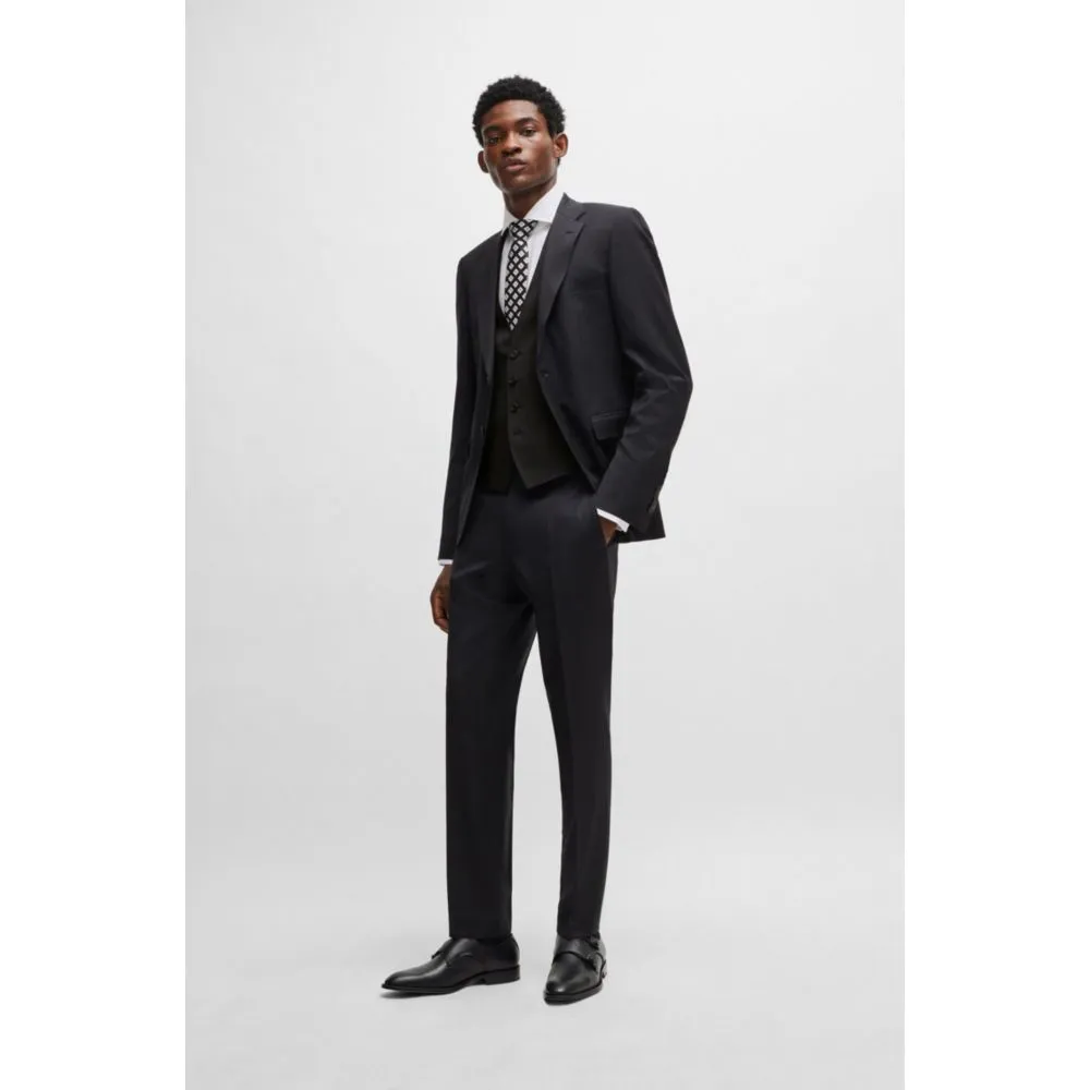 Single-breasted waistcoat in virgin-wool serge