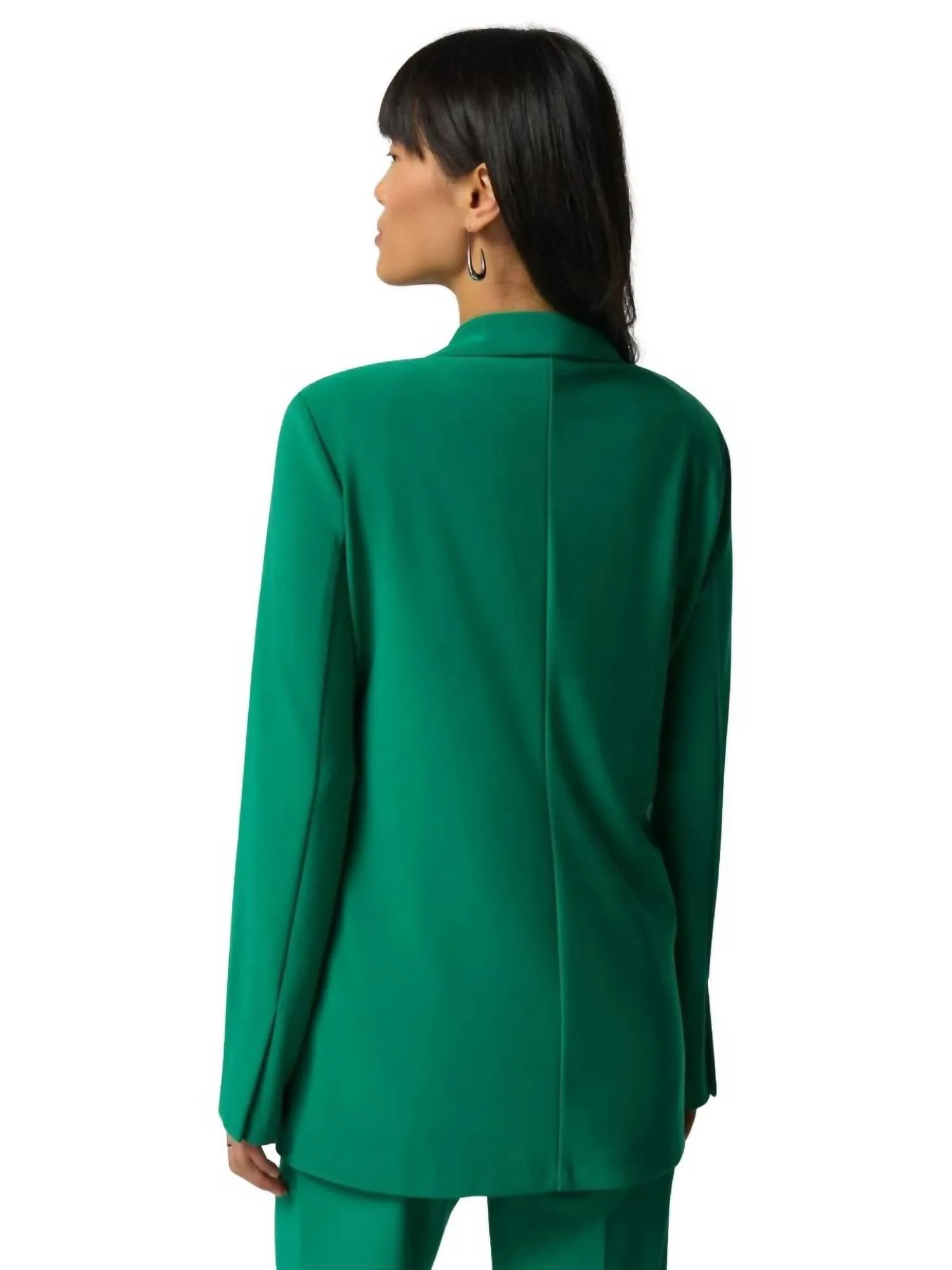 Single Button Blazer In Green