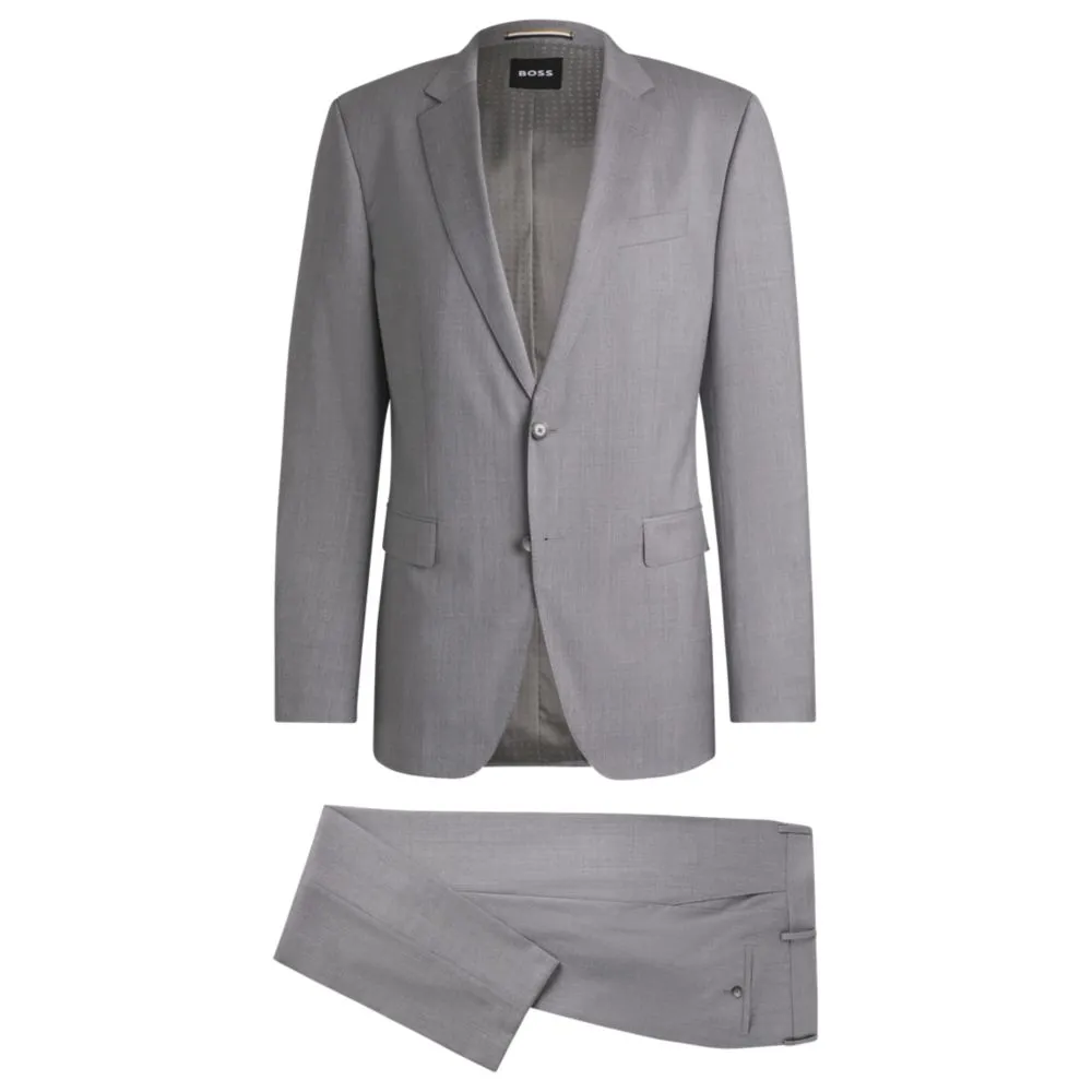 Slim-fit suit in performance wool serge
