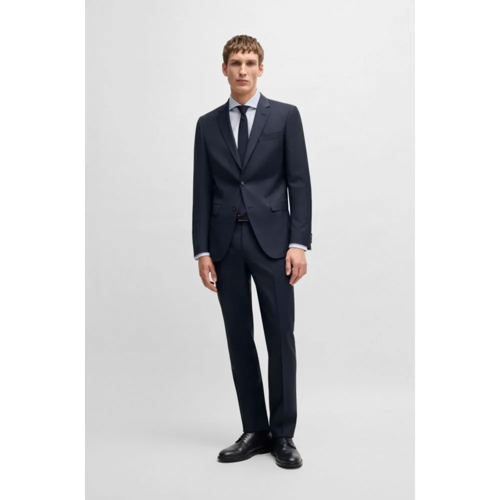 Slim-fit suit in virgin wool