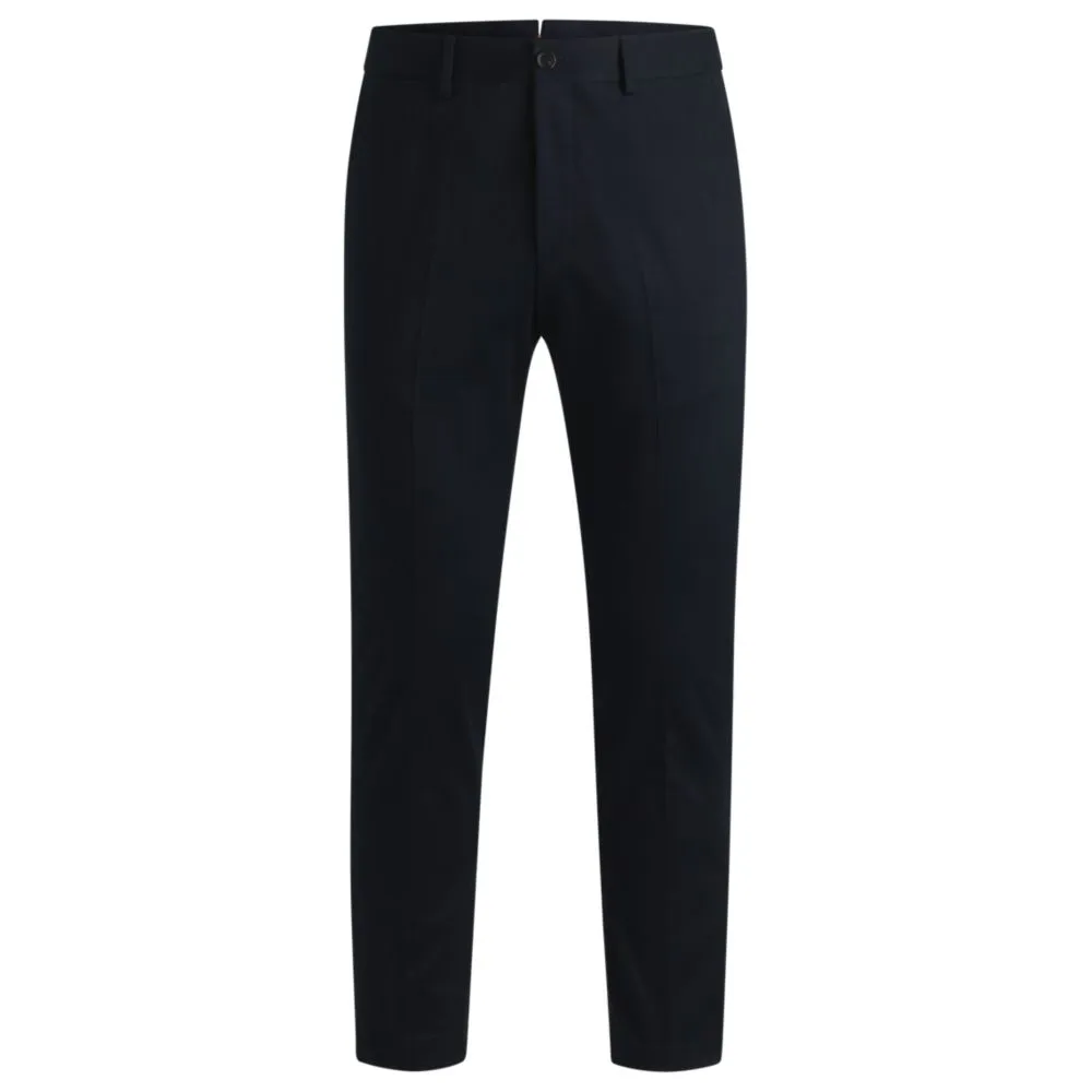 Slim-fit trousers in cotton, cashmere and stretch
