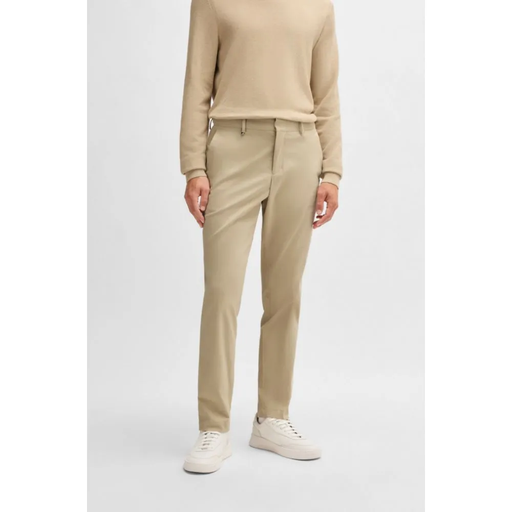 Slim-fit trousers in washable stretch cotton