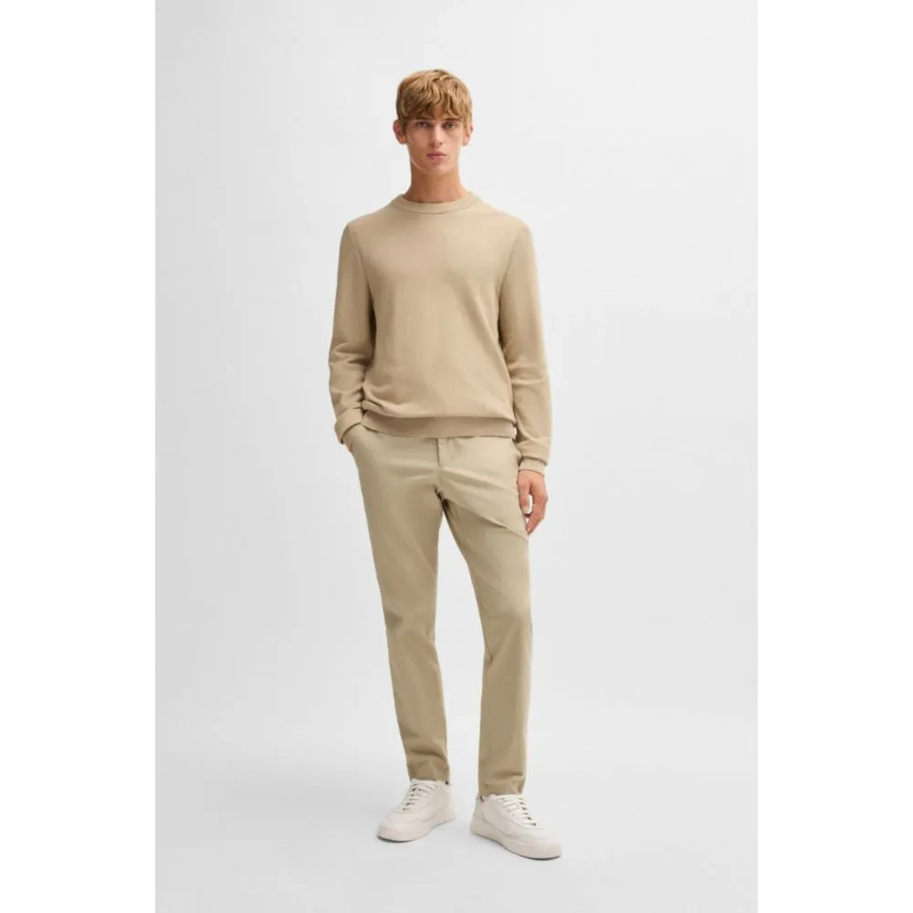 Slim-fit trousers in washable stretch cotton