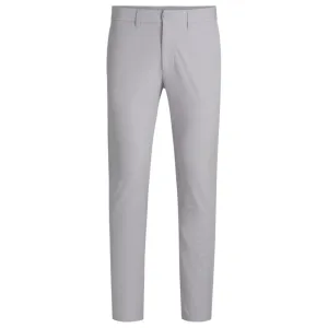 Slim-fit trousers in water-repellent stretch fabric