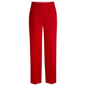 Straight-leg trousers in wool