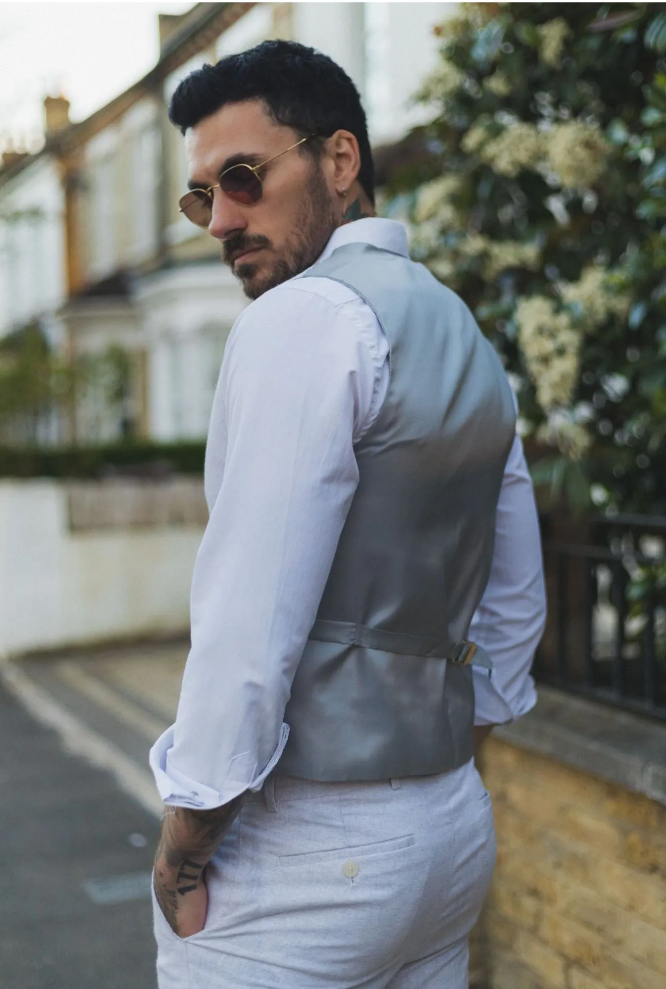 Summer Suit Waistcoat Trousers Wedding