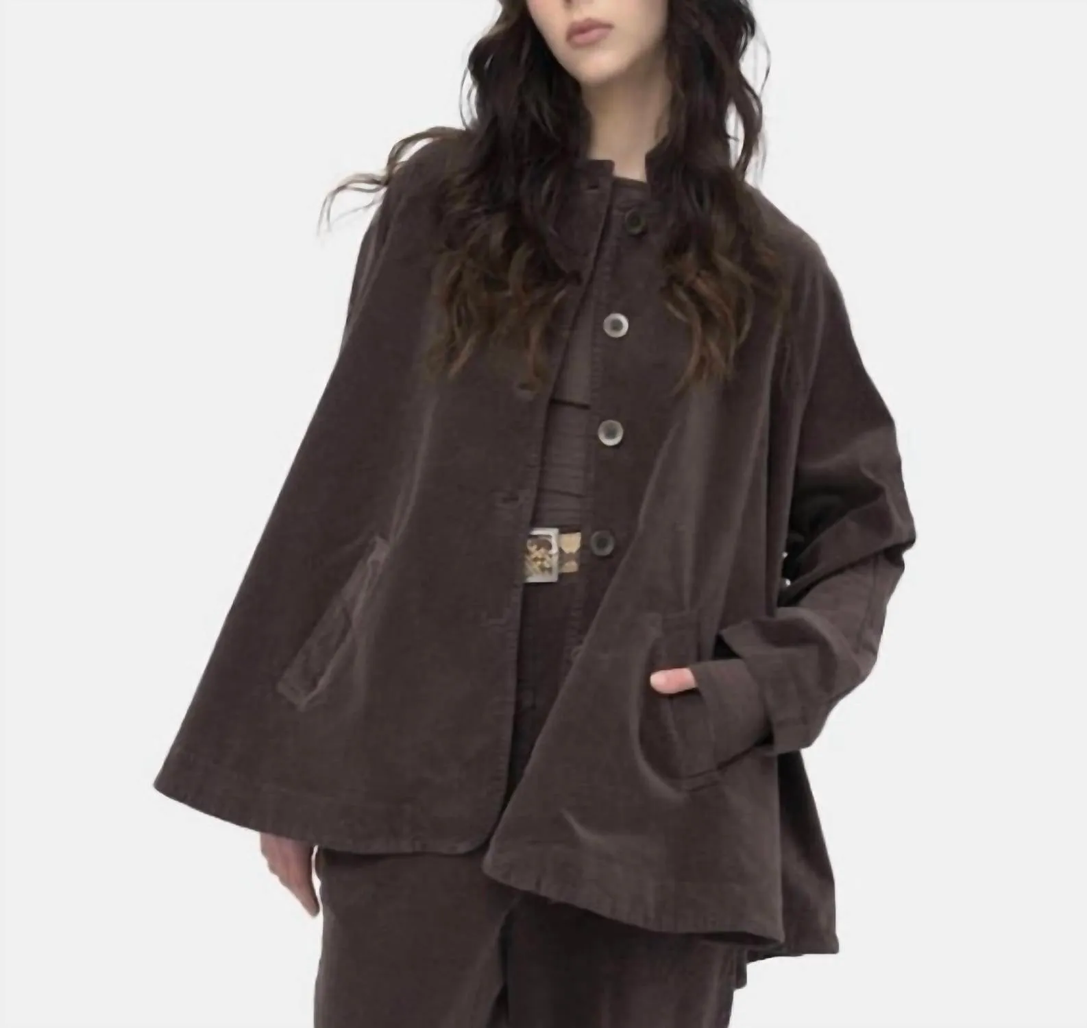 Swing Jacket In Brown