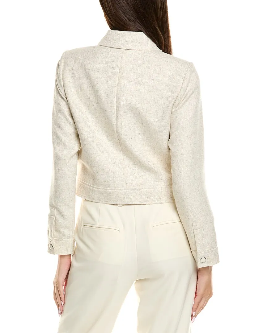 Tahari ASL Linen-Blend Jacket