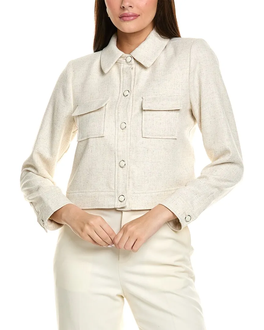 Tahari ASL Linen-Blend Jacket