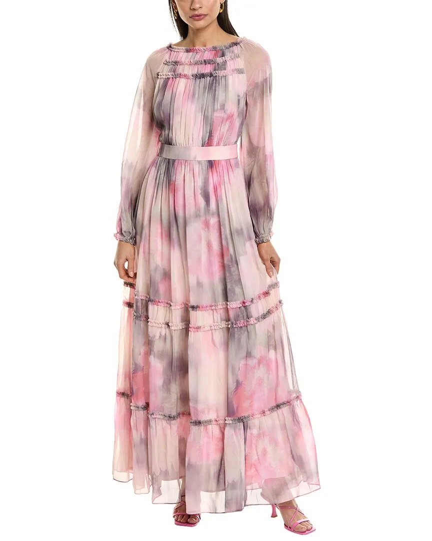 Ted Baker Ruffle Detail Maxi Dress