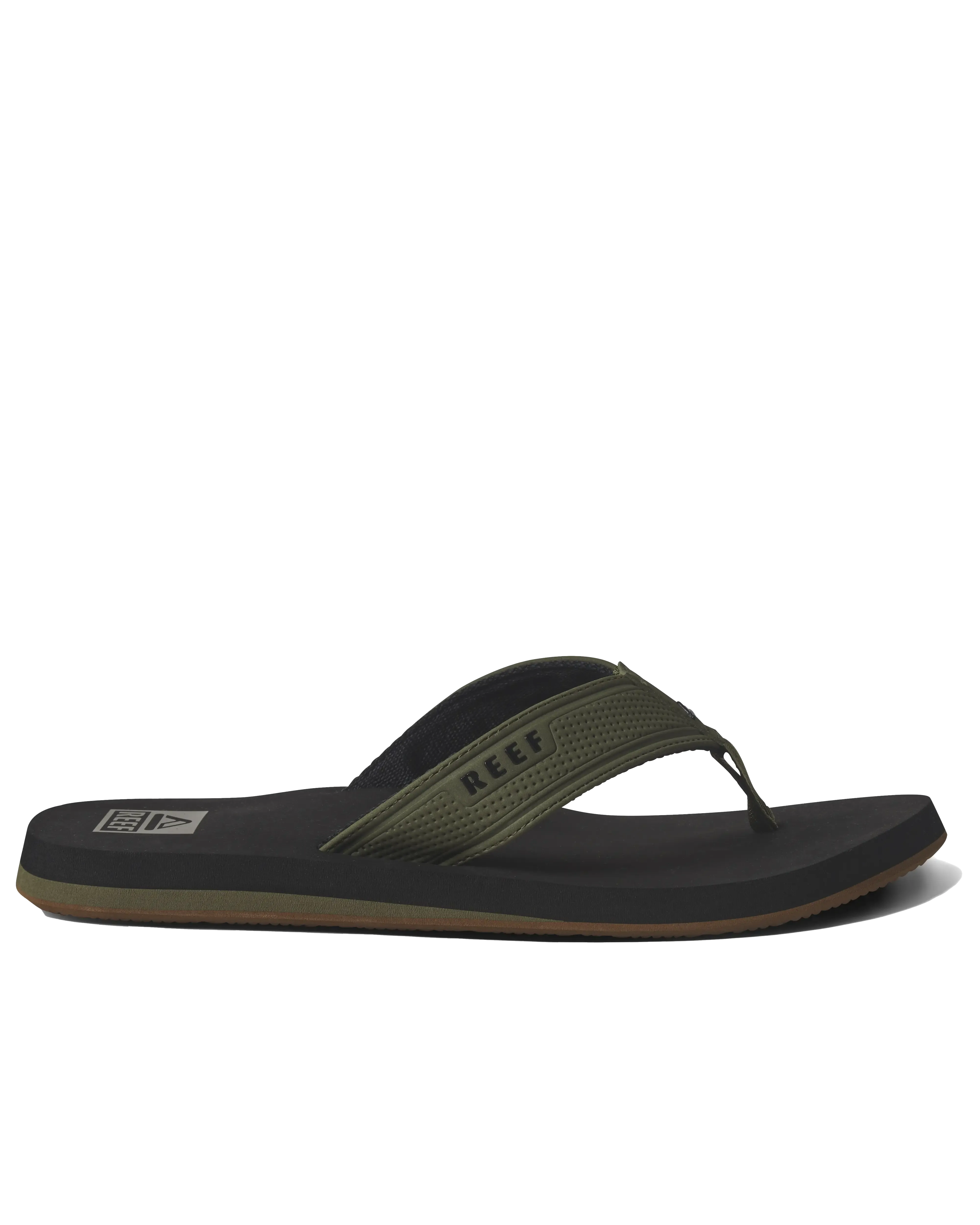 The Layback Flip Flops in Black & Olive
