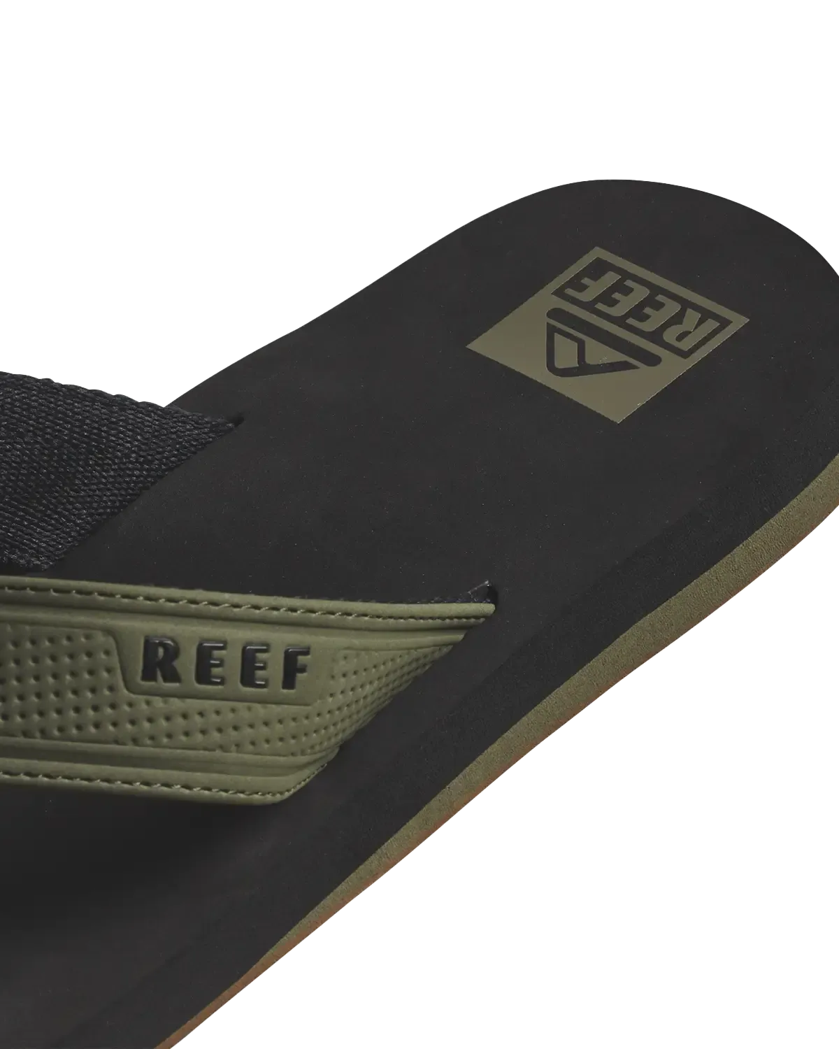 The Layback Flip Flops in Black & Olive