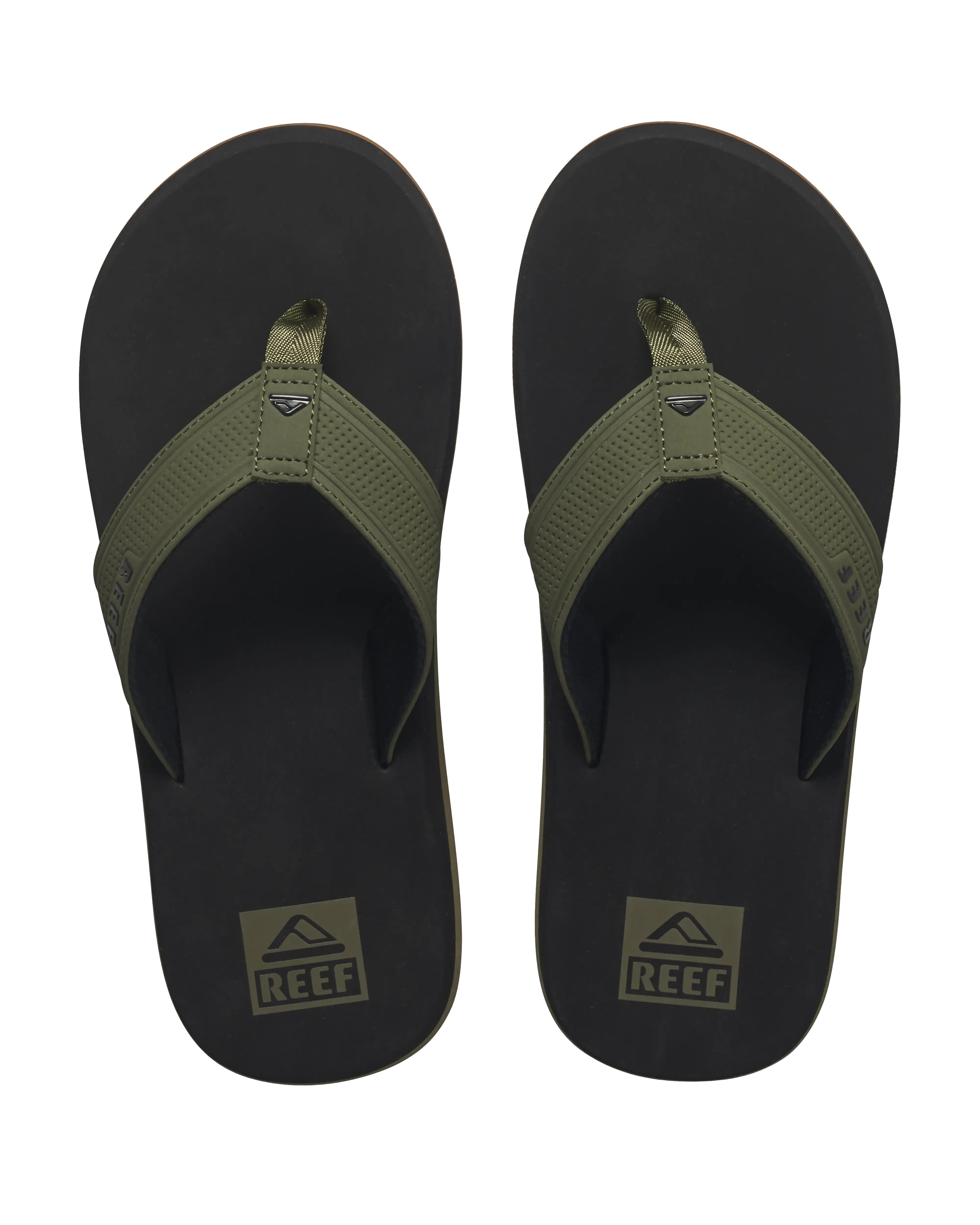 The Layback Flip Flops in Black & Olive