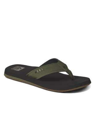 The Layback Flip Flops in Black & Olive