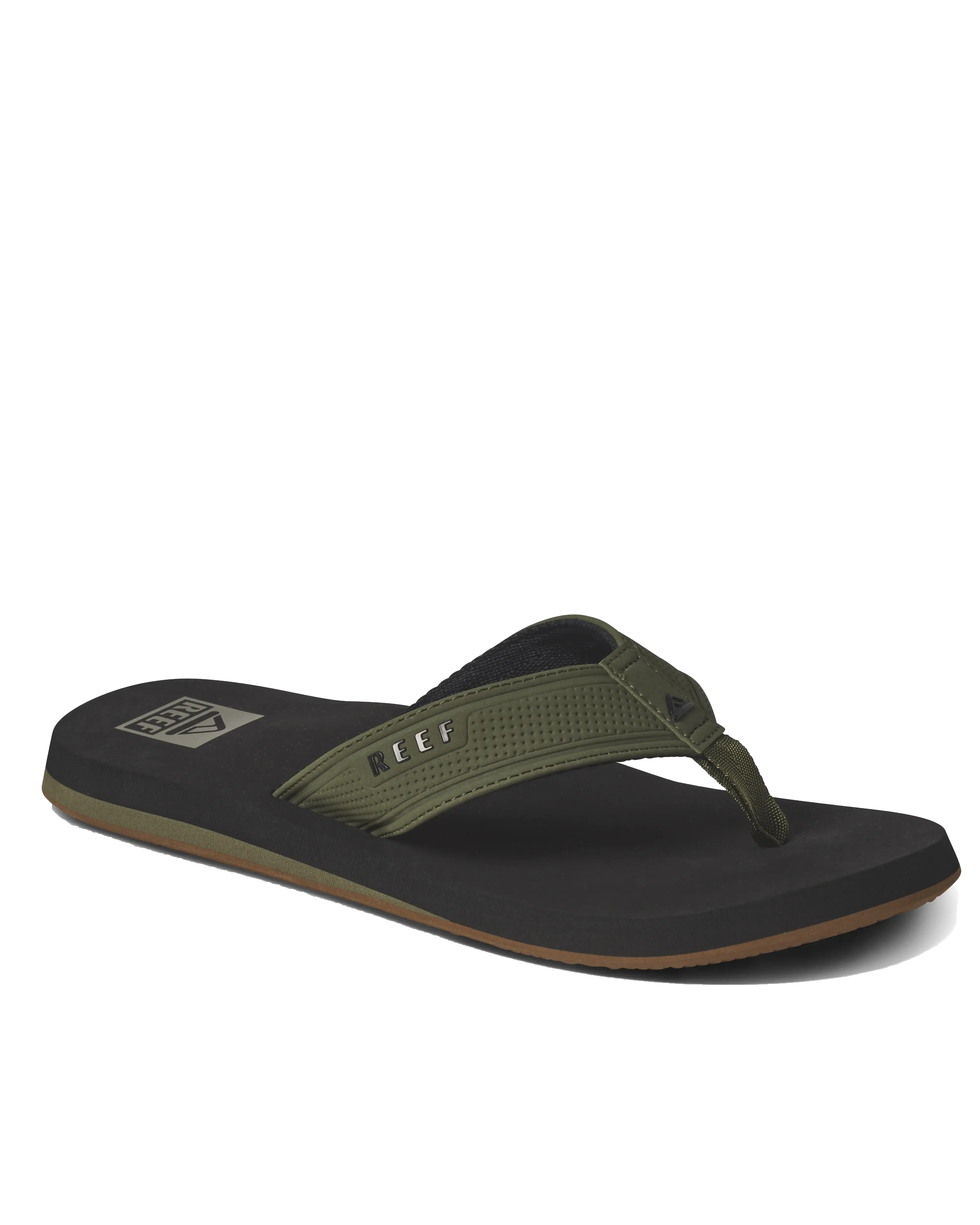 The Layback Flip Flops in Black & Olive