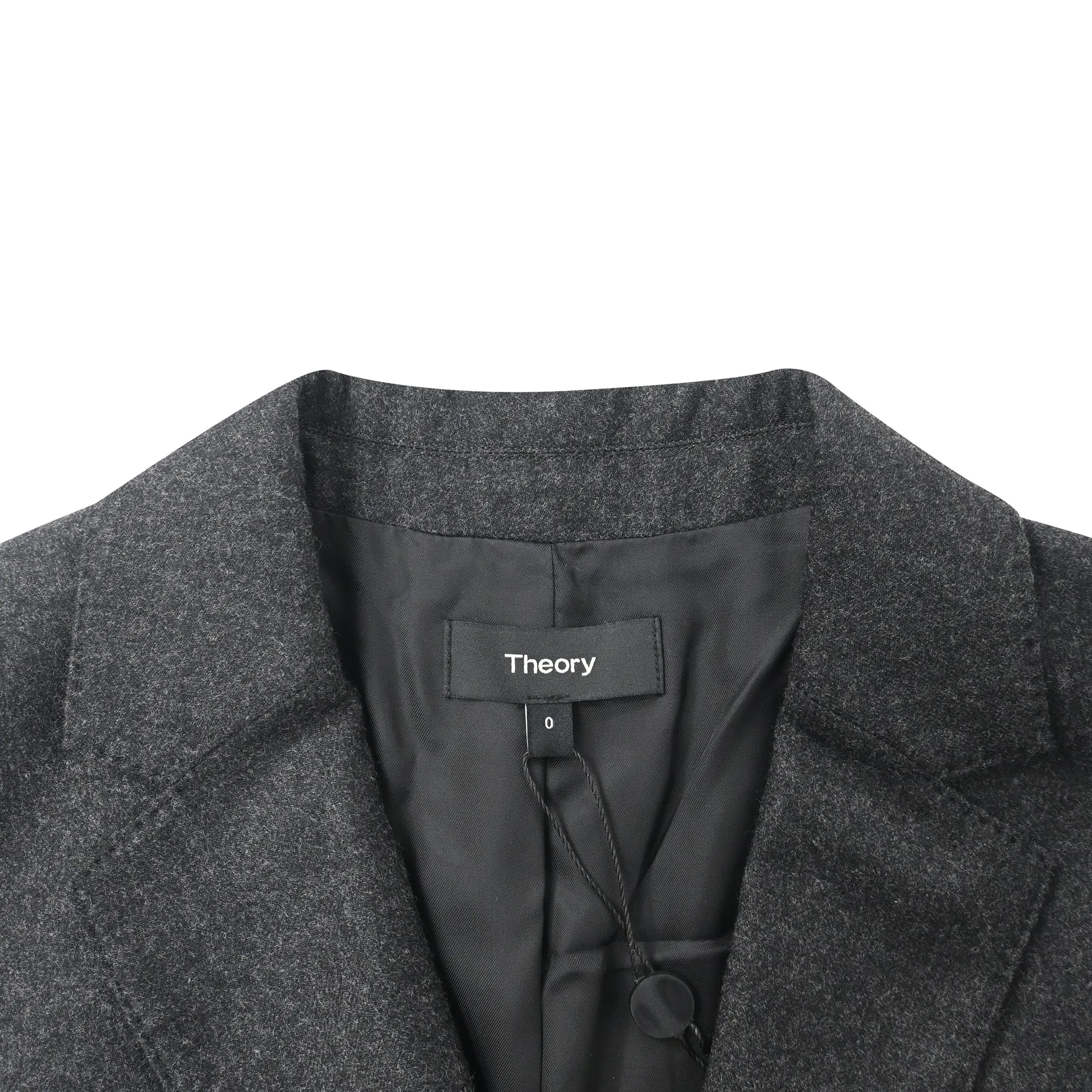 Theory Suit Jacket in Grey Wool