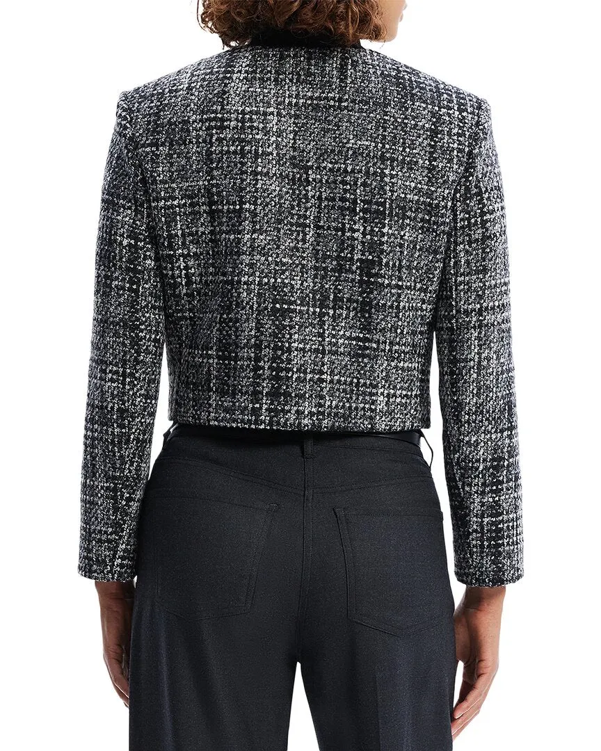Theory Wool-Blend Tweed Clean Pocket Jacket