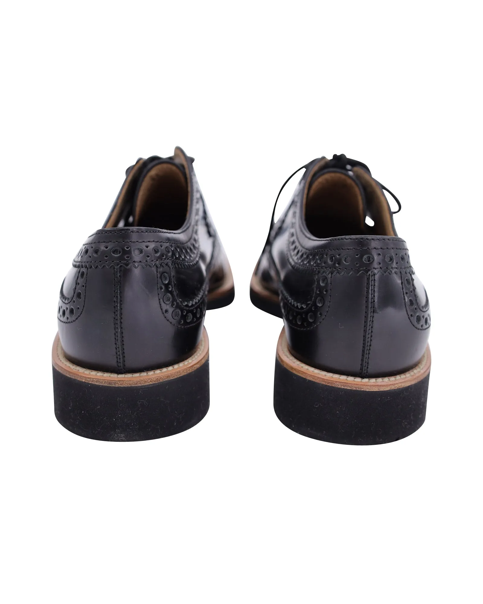 Tod's Lace Up Oxford in Black Leather