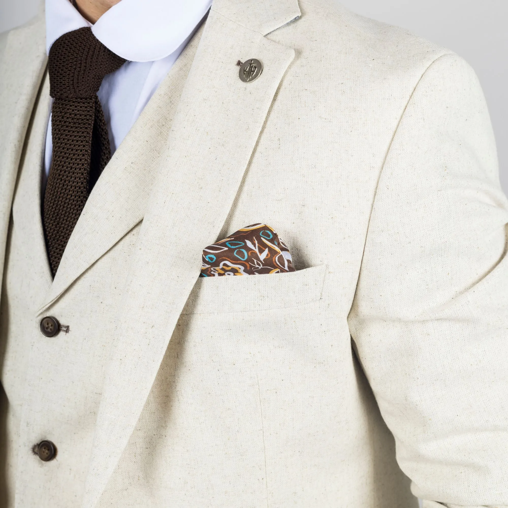 TP-21 3 Piece Linen Summer Suit