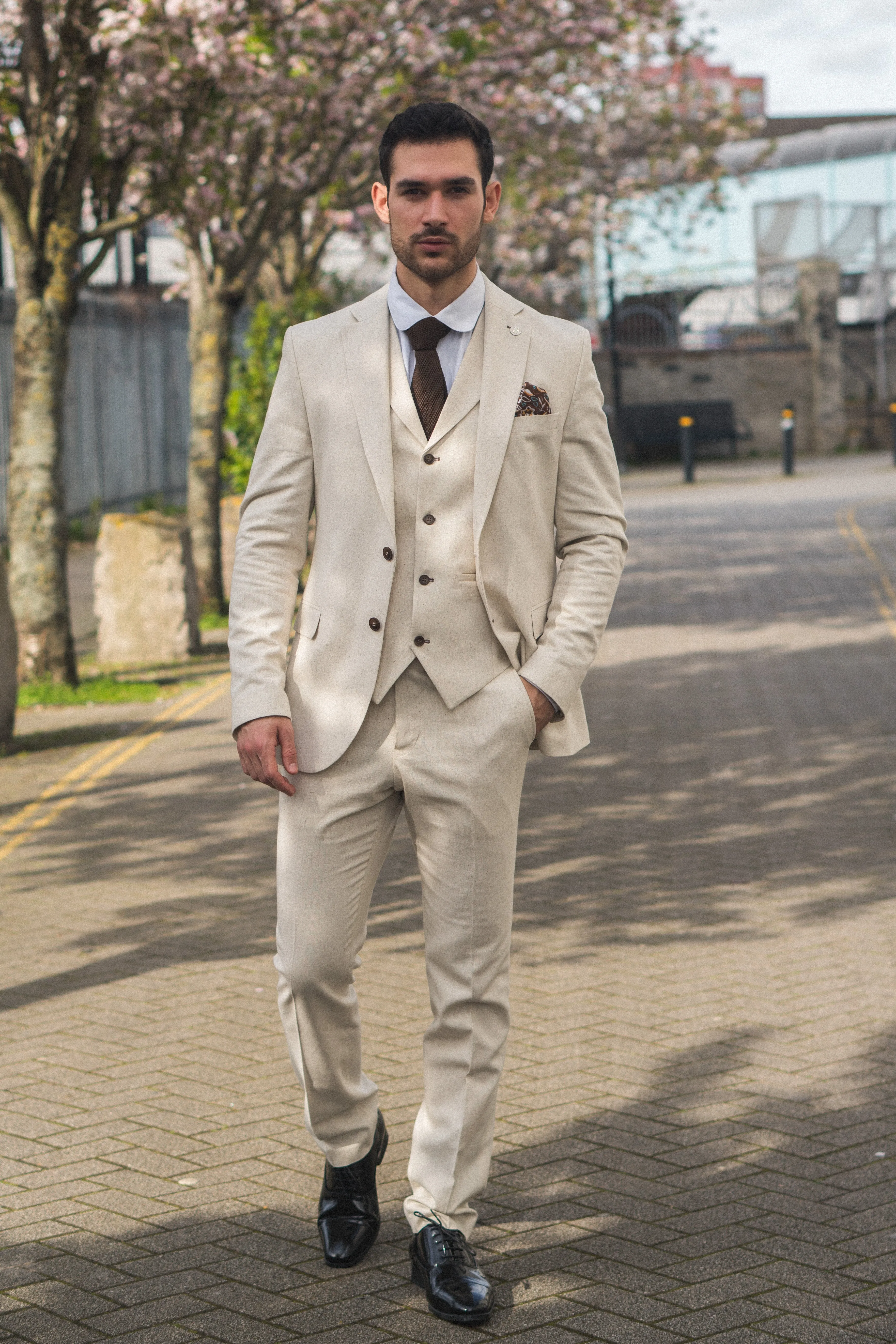 TP-21 3 Piece Linen Summer Suit