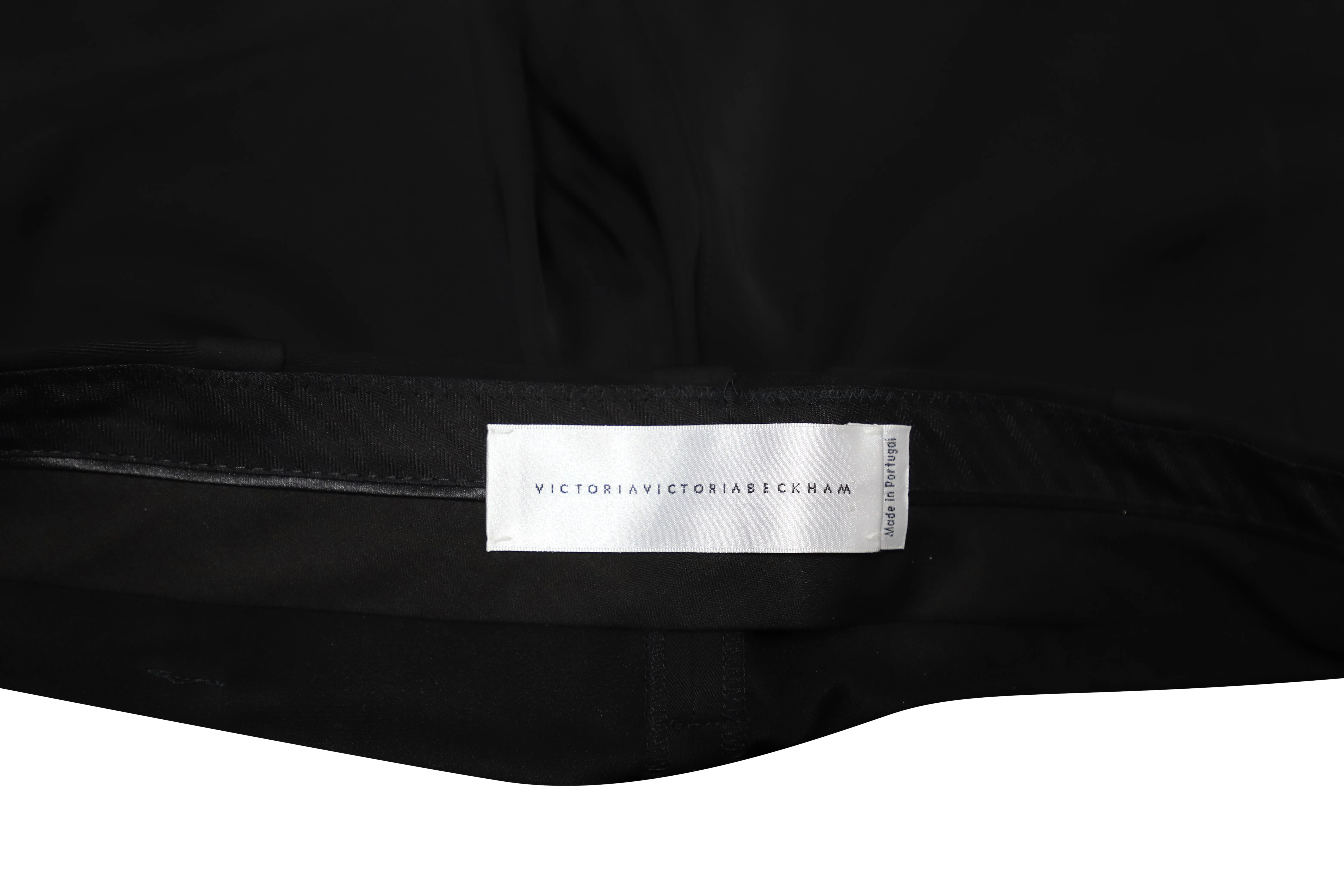 Victoria Beckham Tailored Trousers in Black Viscose