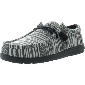 Wally Serape Mens Lifestyle Striped Slip-on Shoes