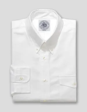 WHITE OXFORD W/ FLAP POCKET DRESS SHIRT