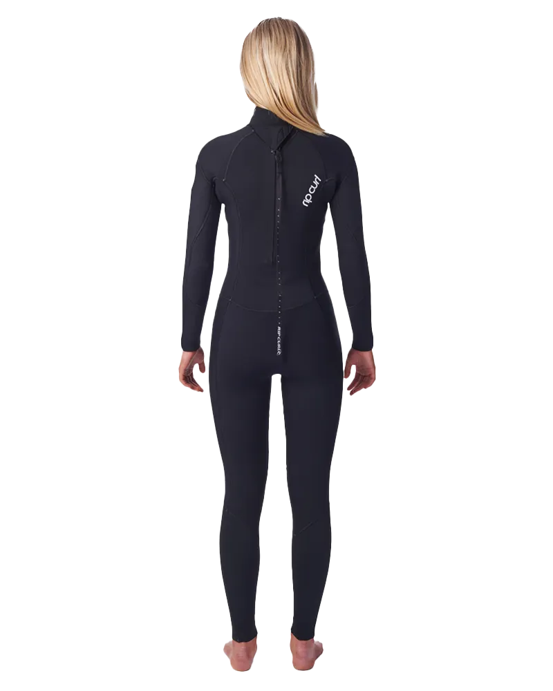 Womens Dawn Patrol 5/3mm Back Zip Wetsuit in Black