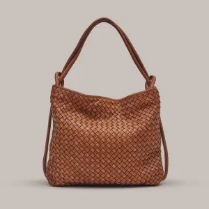 Woven Bella Backpack Tan Shoes_Vestirsi